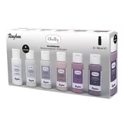 Rayher. Kredne barve Chalky set 6x60 ml, roza set