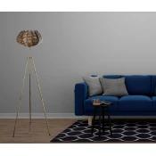 Opviq Podna lampa Ellipse, 160 cm, Zlatne boje