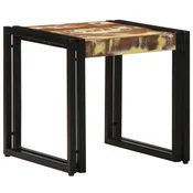 vidaXL Klubska miza večbarvno 40 x 40 x 38 cm Trdna obnovljena les