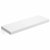 Stenska polica 60 x 20 x 3,8 cm, bela | VASAGLE