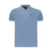 Moška polo majica v cijan barvi
