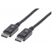 MANHATTAN DISPLAYPORT KABEL 2M ČRN (307116)