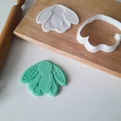 KREATIVNI SLATKIŠI Modla za kolace i ukrase Plišani zeka, 8 cm, Bela