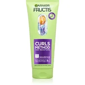 Garnier Šampon za suhe valovite in kodraste lase Curls Method (Shampoo) 200 ml