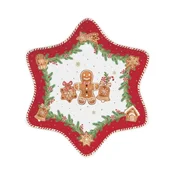 Star-shaped platter, porcelain, 22.5 x 22.5 cm, Fancy Gingerbread -
