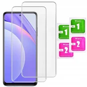 shumee 2x kaljeno steklo ZA Xiaomi MI 10T lite zaščitno steklo 9H | 2 kosa