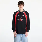 Dres Jordan Flight Mens Long-Sleeve Polo Jersey Black/ University Red/ University Red L