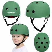 Otroška kolesarska čelada Trike Fix z LED lučko 48–54 cm temno zelena IK-KX2814_6