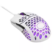 COOLER MASTER Gejmerski miš MM711 (Beli) - MM-711-WWOL1  Opticki, 16000dpi, Dizajniran za desnu ruku, Bela