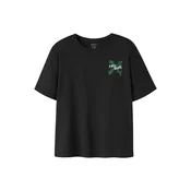 NAME IT Majica NKMKEMUEL zelena / crna / bijela