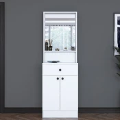 Hanah Home Komoda za hodnik P6 3293, 60x182.8x35.5 cm, Bela