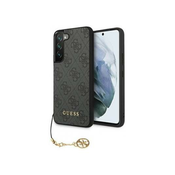 GUESS GUHCS22SGF4GGR silikonski ovitek za Samsung Galaxy S22 5G - siv