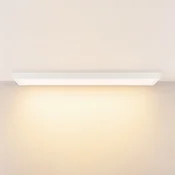 Deko-Light LED plošča PRO OFFICE SANO, 123 x 33 cm, zatemnjena, bela kovinska CCT - Študija/pisarna - prometna bela RAL 9016 - Aluminij