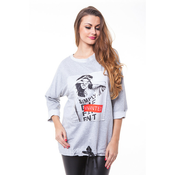 Bombažen oversized sweatshirt WANTED