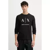 ARMANI EXCHANGE Majica  črna / bela