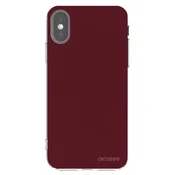 Silikonski prozorni ovitek za Apple iPhone X/XS - Burgundy red