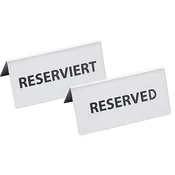 Kontakt: Rezervirano - stojalo z nemškim besedilom: RESERVIERT, 55 mm