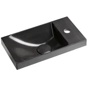 SAPHO AGOS Elegantno Betonovo Umivalnik 40x22cm, Antracit Pololesk, Leva/Desna Namestitev
