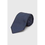 Svilena kravata BOSS mornarsko modra barva
