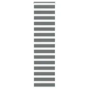Vidaxl Zebra senčilo temno sivo 65x200 cm tkanina širina 60,9 cm