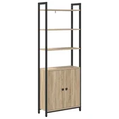Vidaxl Knjigovni omar Sonoma hrast 60 x 24 x 161 cm Konstruiran les