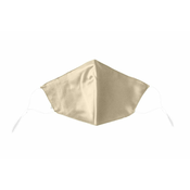 Silk Factory Svilena zaščitna maska higienska - 3 slojna - Creamy Gold , velika velikost (23x14cm)