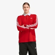 Majice adidas 3-STRIPES Rugby Longsleeve Polo Better Scarlet S