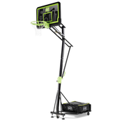 Košarkarski koš s tablo in fleksibilnim obročem Galaxy Portable Basket Black Edition Exit Toys kovinska konstrukcija prenosljiv nastavljiva višina