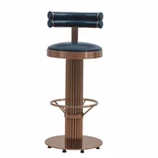 Casa Padrino luxury bar chair copper/black H. 96 cm