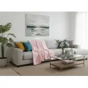 Ljubki dom Mikroplišasta odeja MEHKA, svetlo roza Velikost: 160 x 200 cm