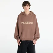 Pulover Playboy x FTSHP Sweater Hoodie UNISEX Brown XXL