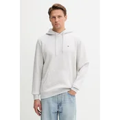Tommy Jeans pulover s kapuco moški z bombažem