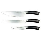 3-piece knife set, steel, Rockingham Forge Equilibrium - Grunwerg