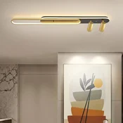 Opviq Zidna lampa 3000K, 75W LED, Crno-Zlatna