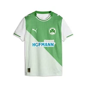 PUMA Greuther Fürth 2026 Home Jersey Youth, Clothing, White/Fast Green, 6-7Y