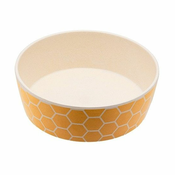 Pasja posoda BecoBowl Bamboo – rumena L 18,5 cm/1,65 l