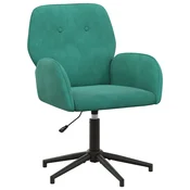 vidaXL vidaXL vrtljiva pisarniška stol 54 x 55 x 90 cm Turkizna Žamet, (5000302284)