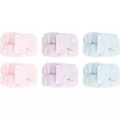 Brushworks Pastel Microfibre Wrist Wash Bands zapestnice proti brizganju vode pri umivanju obraza 6 kos