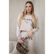 Set with beige Atlanta print