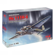 ICM Model Kit Aircraft - He 111H-6 WWII German Bomber 1:48 ( 060931 )