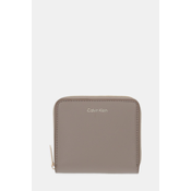 Calvin Klein Denarnica Foil Logo Medium Zip Around LV04F1120G Bež