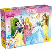 LISCIANI Puzzle Princess 2u1 složi I oboji - 60 delova