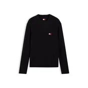 Tommy Jeans Pulover češnjevo rdeča/črna/bela