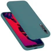 Cadorabo CADORABO Ohišje, združljiv s Huawei v tekoči zeleni barvi - zaščitni pokrov iz fleksibilnega silikona TPU, (20586620)