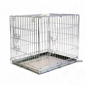 TRANSPORTNA KLETKA Z DVOJNIMI VRATI - D 78 X Š 55 X V 61 CM