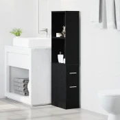 Set namještaja za kupaonicu Zidne Crni hrast 22 x 41 x 135 cm