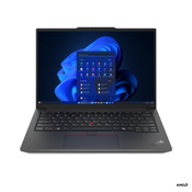 ThinkPad E14 AMD G6 Ryzen 7 7735HS (8C/16T, 3.2/4.75GHz, 4MB L2/16MB L3), 1x 16GB DDR5 4800, SSD 512GB NVMe 2242, 14.0 WUXGA (1920x1200) AG IPS, Radeon 680M Graphics, GLAN, WLAN, BT, KybUK BL, FPR, Cam IR+FHD, Al, 2Wx2 Dolby Atmos, 57Wh, no OS, 3YW