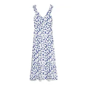 VERO MODA Obleka VMDICTHE  azur / bela