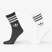 Nogavice adidas 3-Stripes Glitter Crew Socks 2-Pack Black/ Lucid Red/ Lucid Blue S
