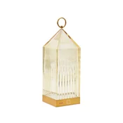 Kartell LED namizna svetilka na baterije Lantern, jantarna, iz recikliranih - spalnica - Dizajn - Plastika